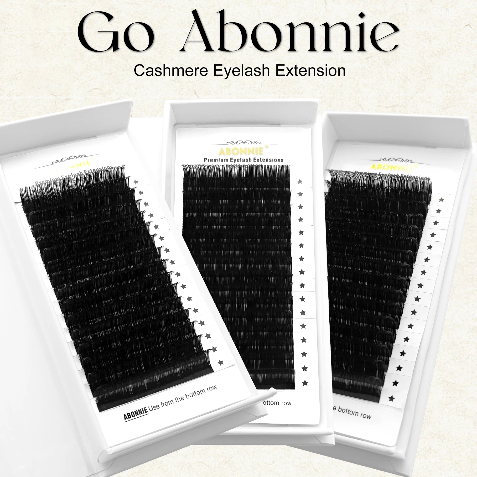 Abonnie Mink Lash Extensions Supplies Wholesale Silk Dark Matte Black Lash Trays Vendor Mega Volume Cashmere Eyelash Extensions