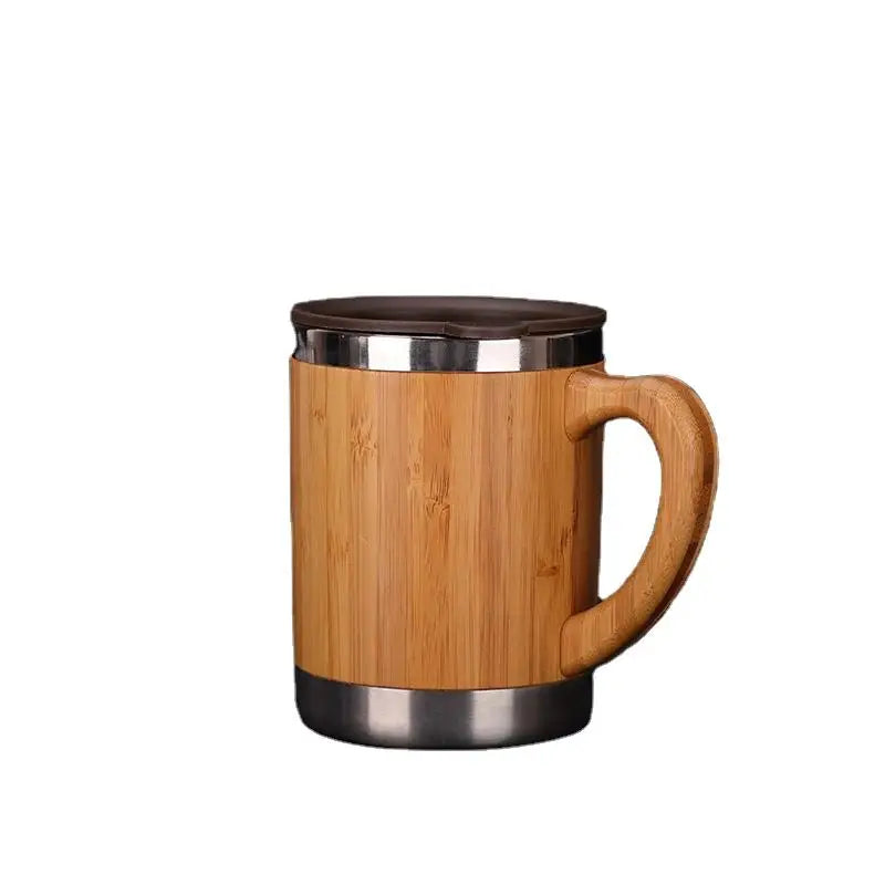High Quality Bamboo Mug with Stainless Steel for Business Gift Car Coffee Cup logo Available Coffee Cup