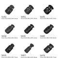 NEW POM Heavy Duty Double Barrel Cord Lock Plastic Adjuster Cord Lock for Sportswear Hoodies
