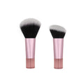 2024 New Product Cosmetic Tool Clear Crystal Short Handle Mini Angled Contour Powder Single Blush Brush Makeup
