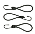 Black PVC Coated Bungee Cords with One Hook Black Circle Packaging Ropes