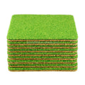 Customized Natural Cork Grass coaster Golf Coasters Turf Healing Drink Coasters Wedding Birthday Gift Home Decoration MegaBDM