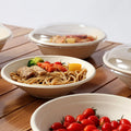 MU Round Sugarcane Paper Bowl Paper Box 24OZ 32OZ 40OZ Take Out Food Packing Container Lunch Box
