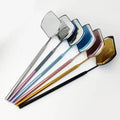 Wholesale Quality Professional Handheld Square Large Colorful Eyelash Lash Mirror Can Add logo