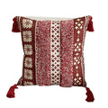 Boho Decorative Throw Pillow Case Handmade Tufted Cushion Case  Custom Bohemian Macrame Weave Boho Cushion Cover