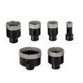 6pcs M14 Industrial Grade Diamond Core Drill Bits Set Steel Vacuum Brazed Ratcheting 3/4 Jaw Wrench 20/35/40/45/50/68MM Ceramic