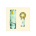 2025 New Business Ideas School Smart Gifts Mini Fan and Umbrella Gift Set for Business Promotional Giveaway