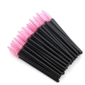 Customized Mini Disposable Nylon Mascara Wands Micro Black White pink Lash Extension Brush Eyelash Cleaning Brushes