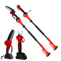 Pruning Shears: 6" Electric Saw Brushless & Pruner Batteries Cordless Combo for Wood Cutting/Branch Trimming WIth 2 Batteries