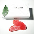 DIY Red jasper Gua Sha Comb Gua Sha Crystal Heart Body Gua Sha Stone with Box