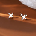 Summer Jewelry 925 Sterling  Silver Earrings Jewelry Star Shape Ear Stud Earrings for Girls