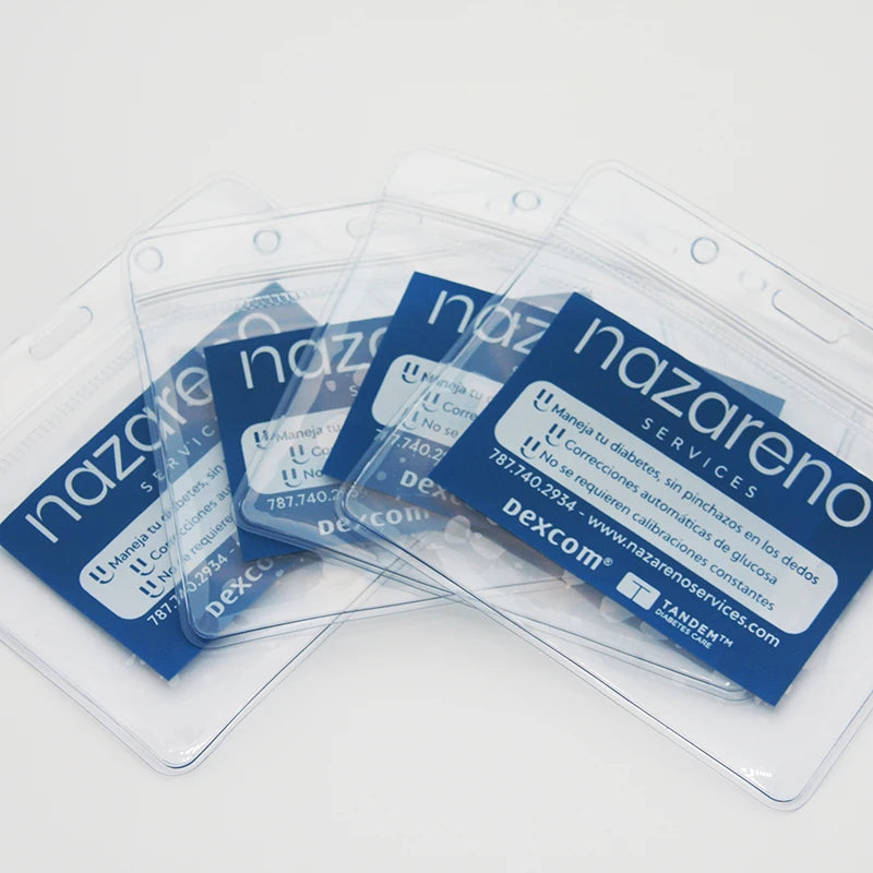 Lebei Factory Wholesale PVC Waterproof Card & Id Card Holder Clear Soft Plastic Badge Protector Sleeve & Durable