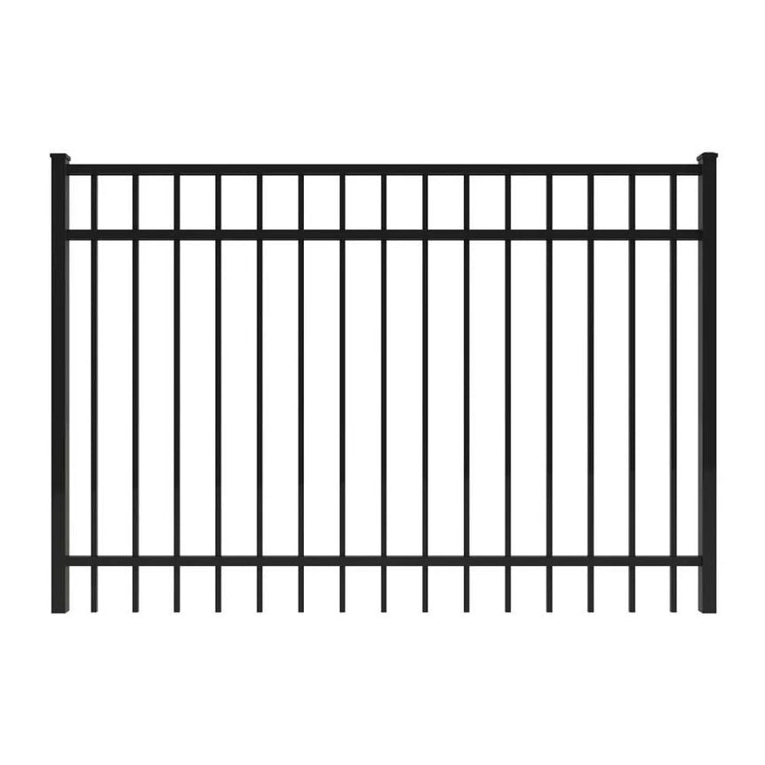 Steel Fence Panel and Post 6 Feet Mesh Square Tube Powder Coated Metal Frame Security Farm Fencing European