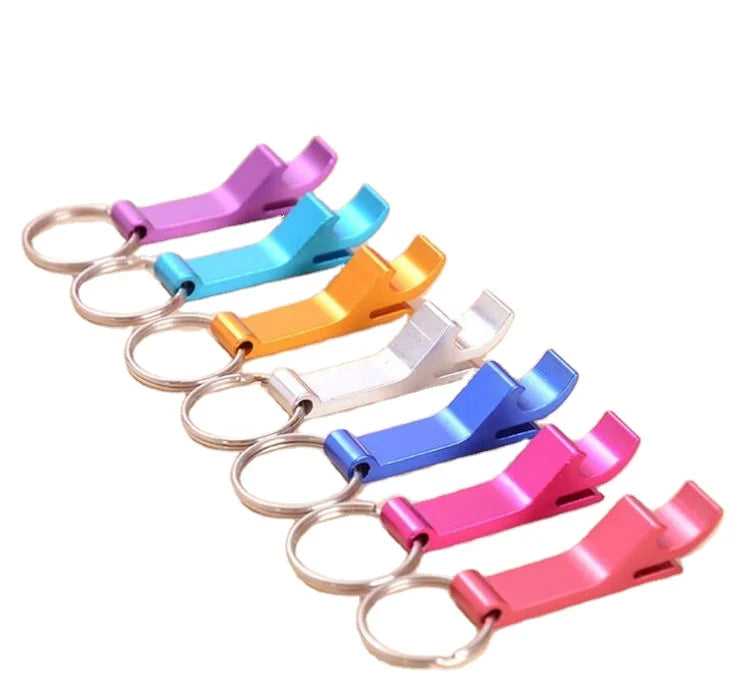 Custom logo Mini Portable Pocket bar Tool Aluminum Beer Bottle Opener Key Chain Mini Surfboard Bottle Opener Keychain