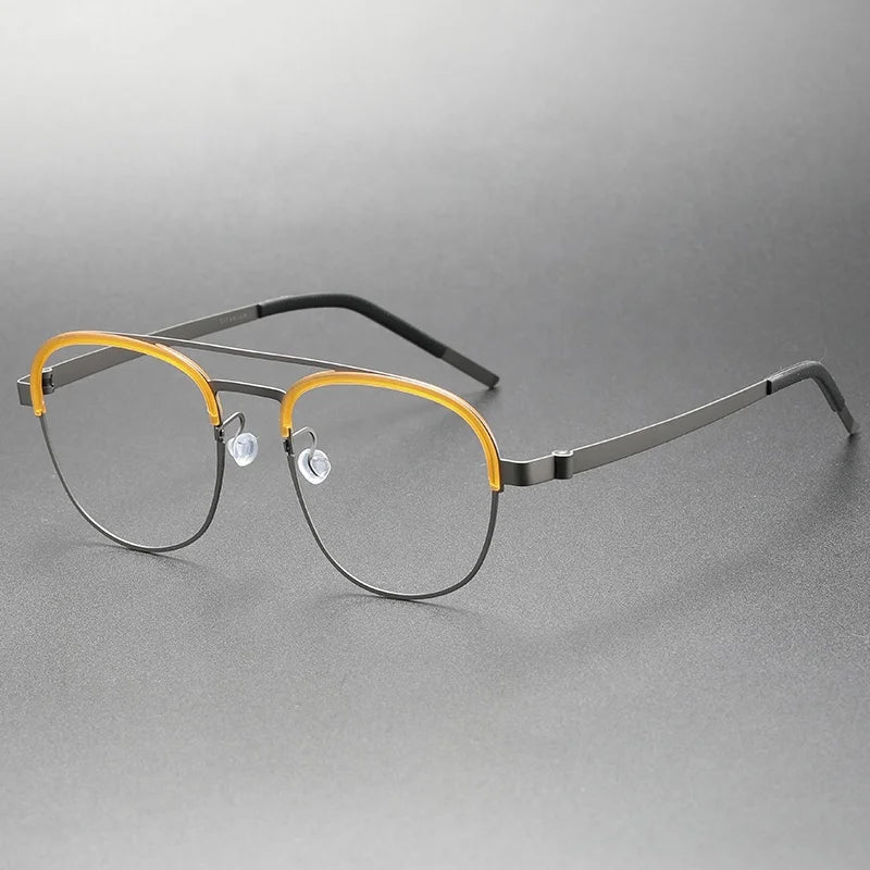 9848 Gaming Glasses Optical Eyeglass Frame German Eyeglass Frames Eyewear Metal Round Frame Ready Stock Computer Eyeglasses