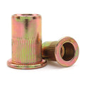 Wholesale M5 Flat Head Knurling Blind Rivet Nut 2000pcs/Box Carbon Steel Galvanized Thread Zinc Plated Inserts nut