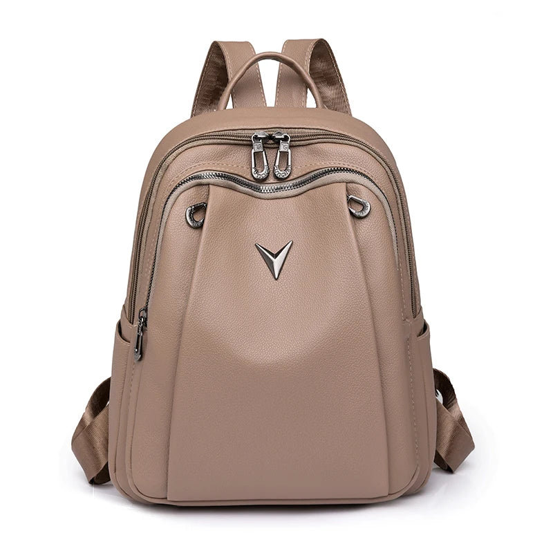 Designer Ladies Backpack Purse Soft Leather Large Capacity Girls Back Pack Fashion Backpack Bag for Women