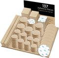 137 Pack Adhesive Chair Legs Felt Pads for Furniture Feet to Protect Hardwood Floors