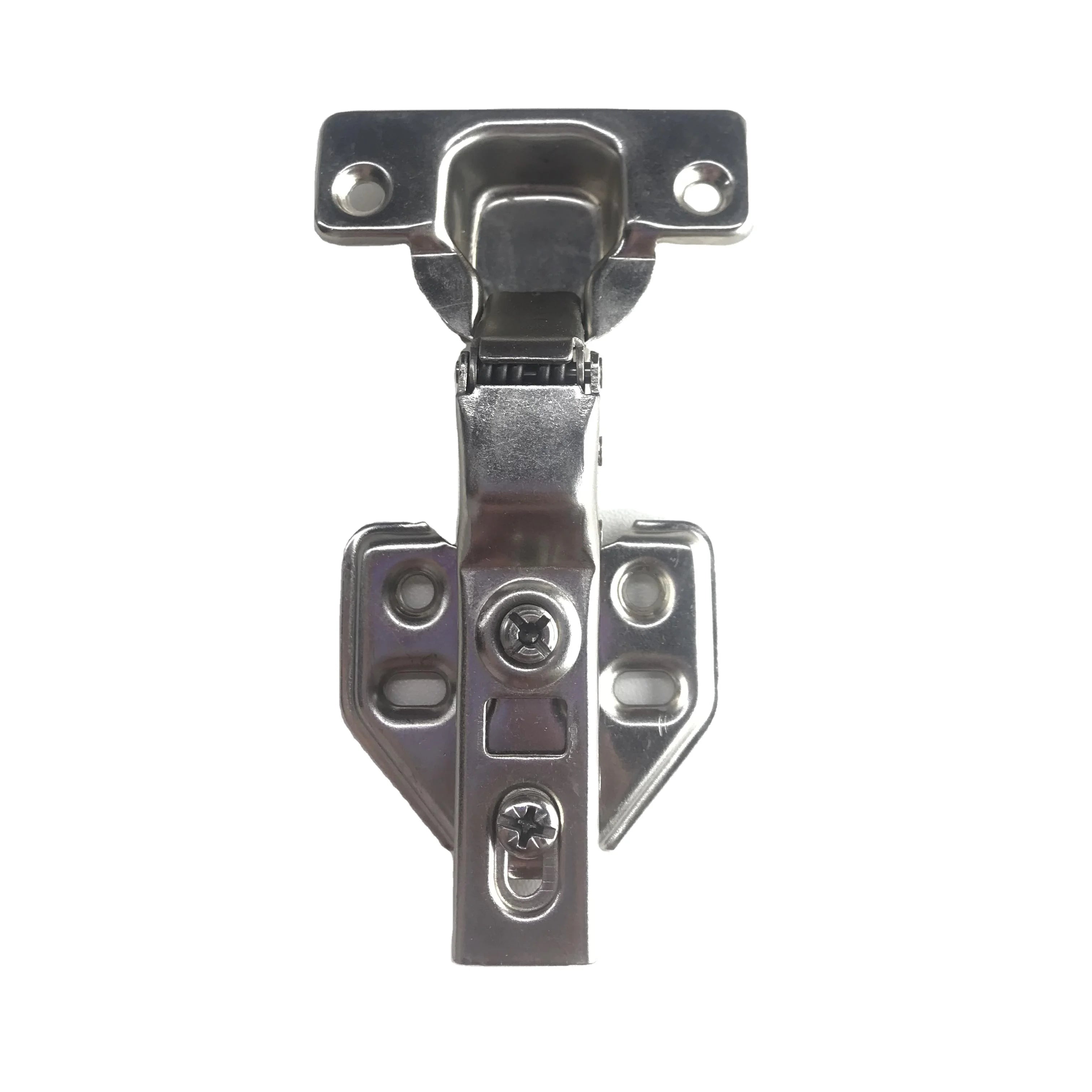 Mini Hidden Hinge Short Arm Slide on Hinge Adjust Kitchen Door Hinge Packing Finish Furniture Plate