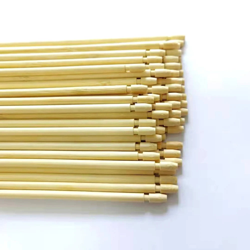 4.5mm Furrow Bamboo Skewer Stick with Concave Head  groove for Plant Support  Bamboo Plant Label