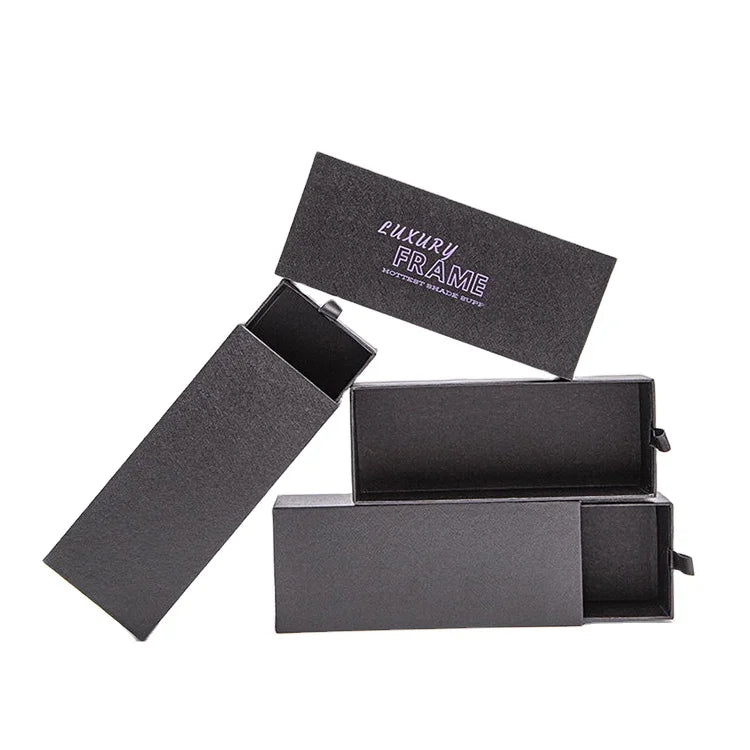 Wholesale Hard Drawer Glasses Case Small MOQ Custom Logo Cardboard Eyeglasses Boxes Luxury Women Sunglasses Box