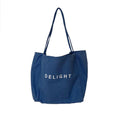 Ruthbag Women's Medium Cotton Tote Bag with Letter Pattern for Beach Travel Shopping Advertising