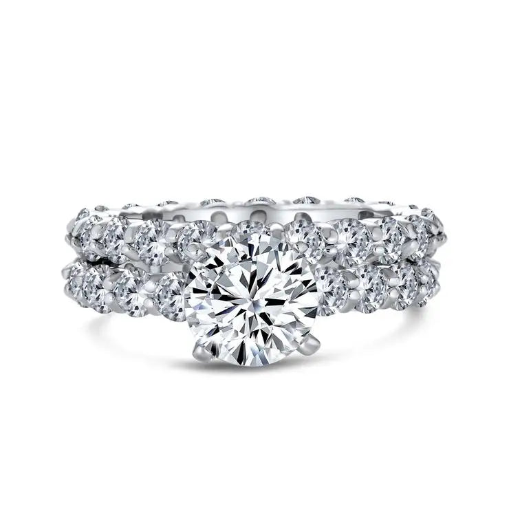 Jewelry Manufacturer Wedding Rings Custom S925 Sterling Silver Ring Engagement Wedding Rings Women's Rings