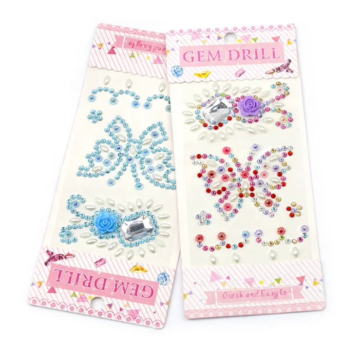 DIY Stocks Self Adhesive Butterfly Rhinestone Sticker Bling Craft Jewels Crystal Gem Stickers