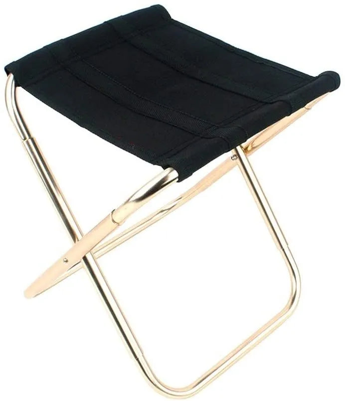 WOQI Modern Foldable Aluminum Garden Chair-Portable Outdoor  Stool for Camping Beach & Fishing Use