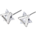Reeti 925 Sterling Silver Double Stud Earrings for Women Elegant Wedding Jewelry Pendientes Mujer Moda 2019 Brincos