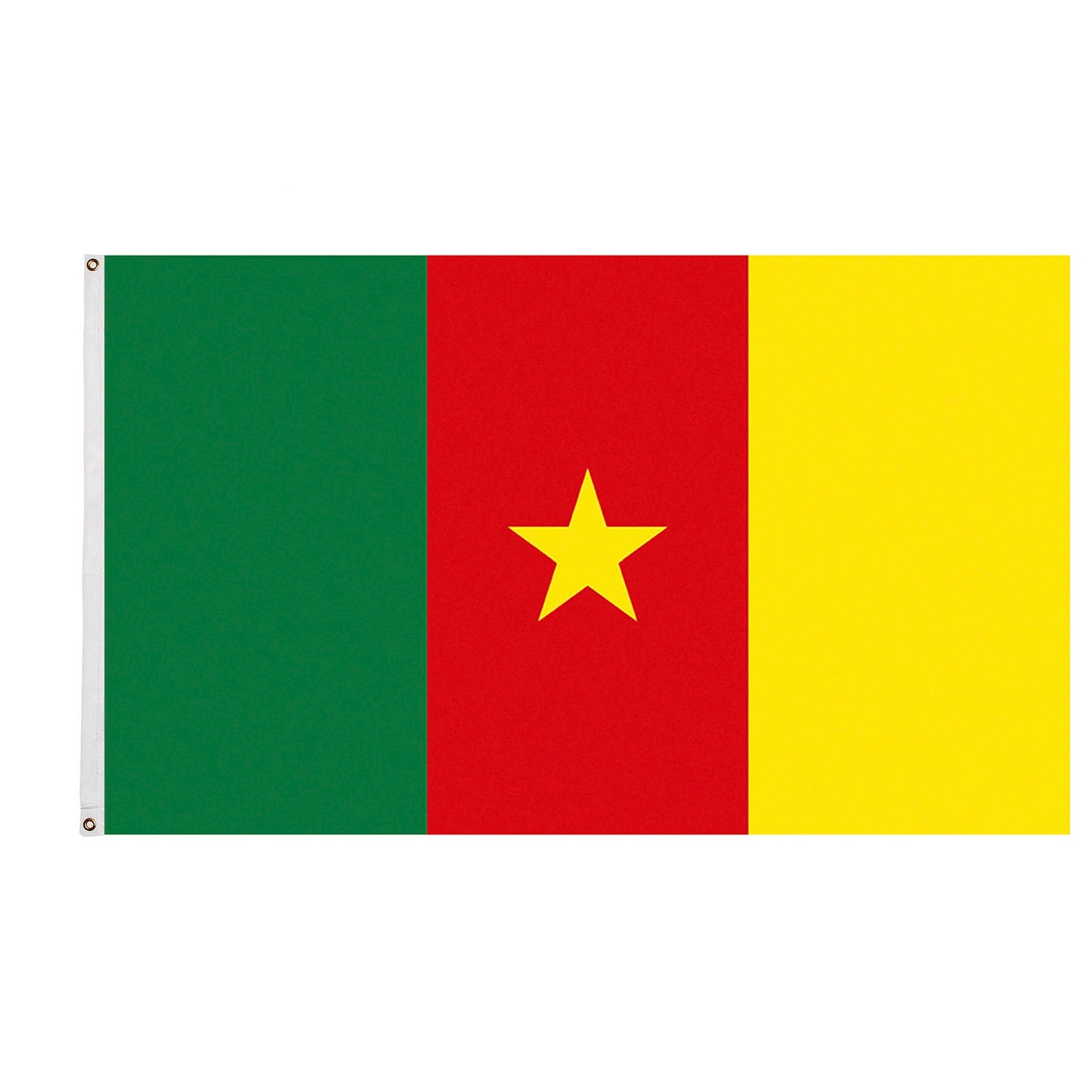 Ready to Ship 100% Polyester 3x5ft Stock Green Red Yellow Cameroonian Cameroun Cameroon Flag