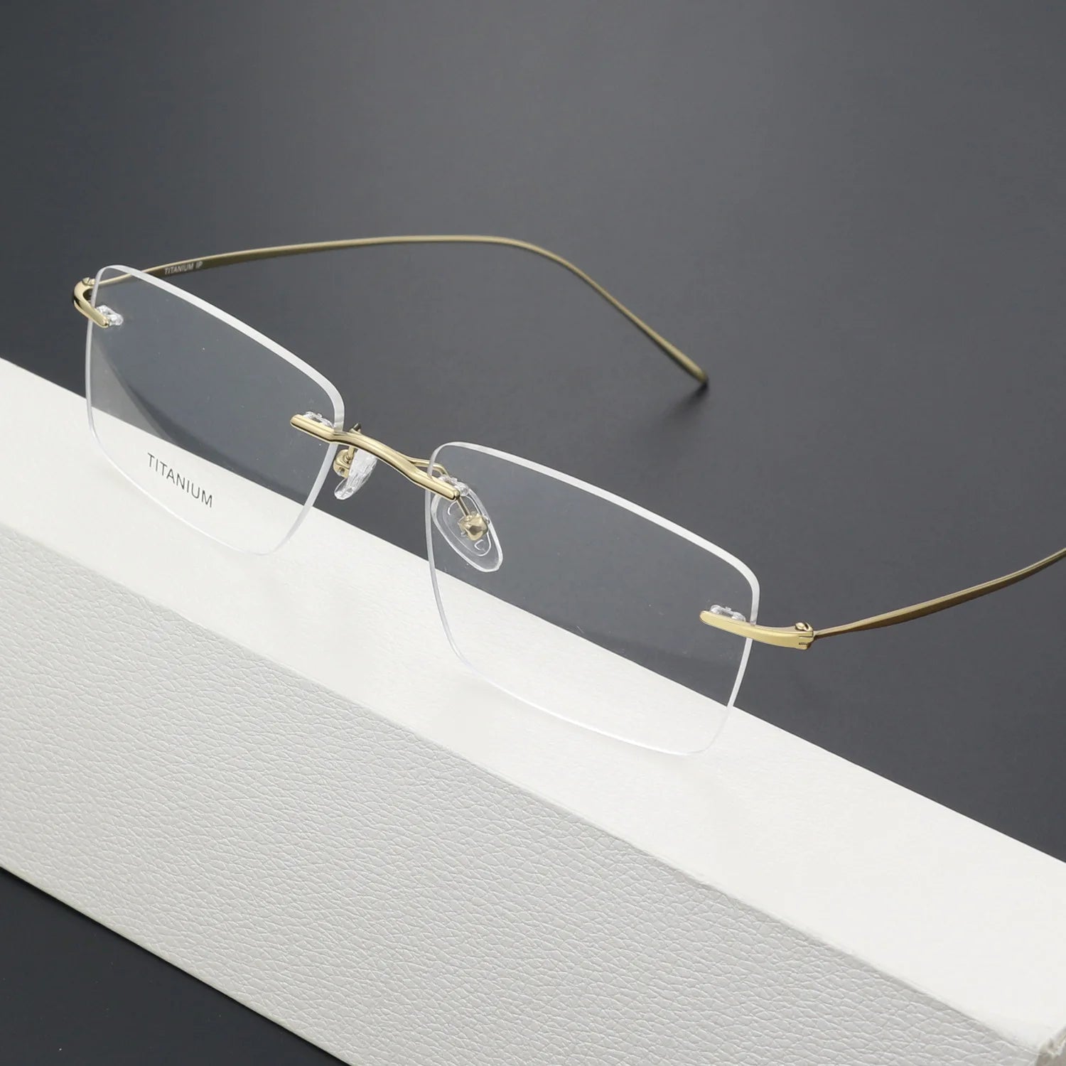 Eyewear Optical Frame Wholesale Metal Rimless Eye Glasses Titanium Frames Spectacles Eyeglasses Frames