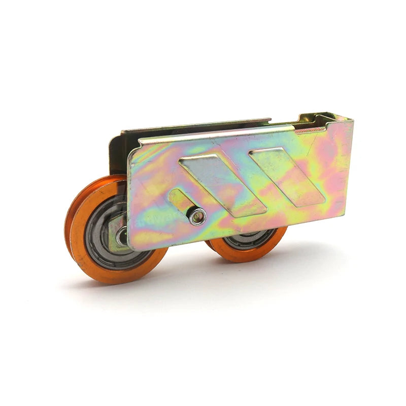 High Quality Aluminium Carbon Steel 6001zz Bearing Aluminium Double Roller for Balcony Door