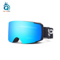 Wholesale Low MOQ Adult Unisex Interchangeable Lens Snowboard Goggles Custom logo Anti Fog Double Layer Magnetic Ski Goggles