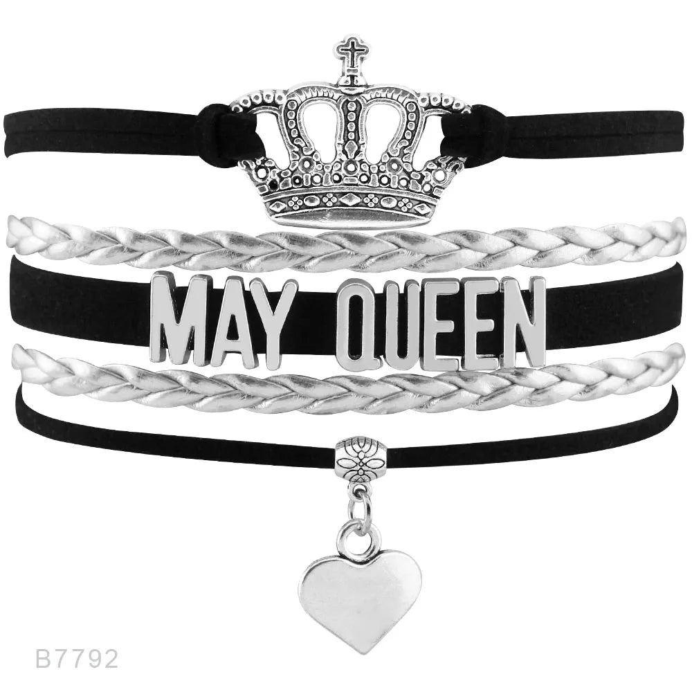 Birthday Gift January February March April May June July August September October November December BIRTHDAY QUEEN Bracelets