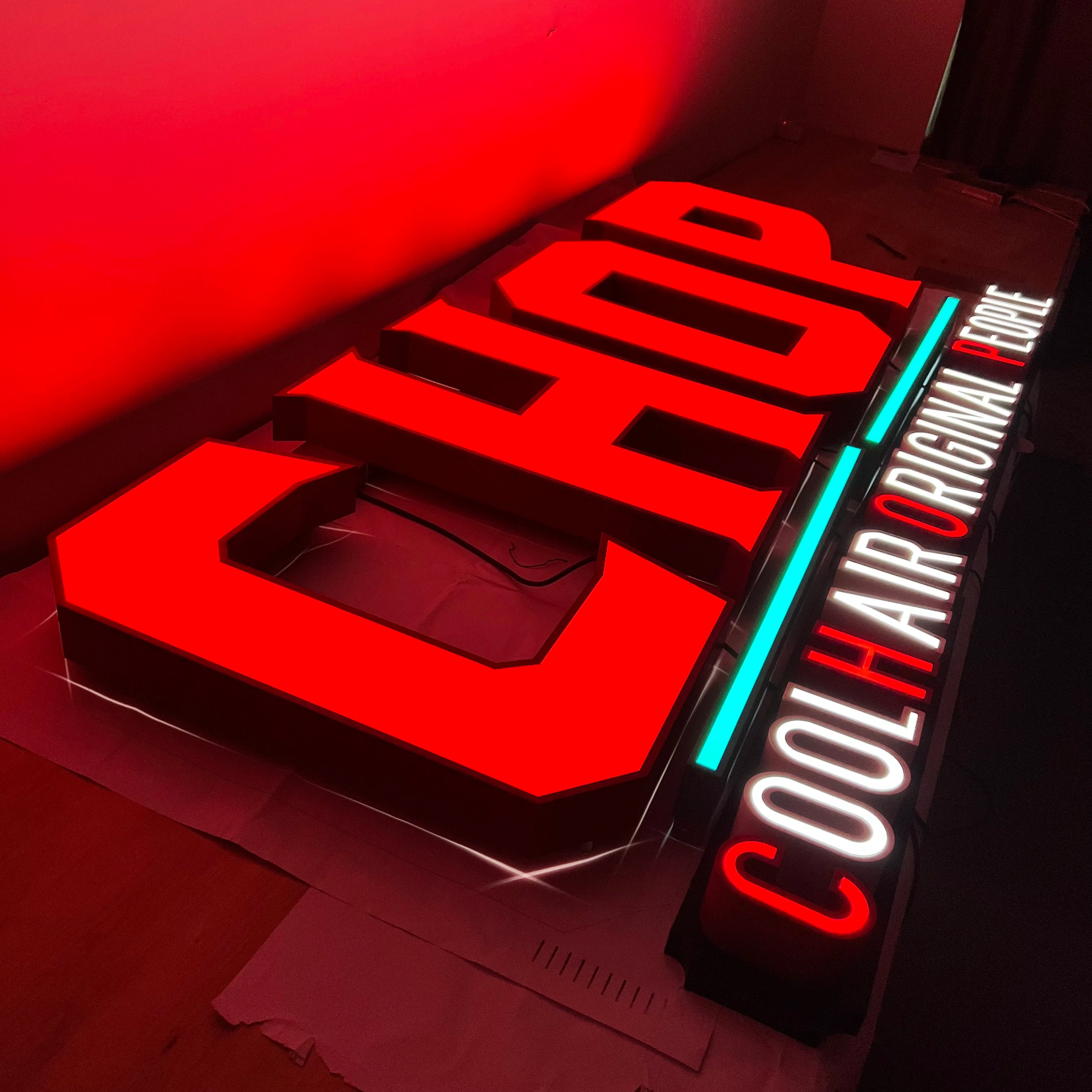 Outdoor Waterproof Advertising Led Letter Logo 3D Lighting Led Channel Letter Logo Custom Led Luminous Letter Sign