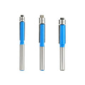 3PC 6mm Shank Flush Trim Router Bit Set with Two Bearing Mill Wood Cutter Solid Carbide ODM/OEM CE Certified for Carpenter