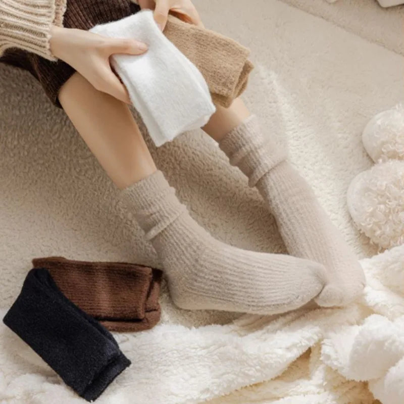 2024 Custom Thick Winter Pop Socks Personalized Warm Unisex Sports Socks Casual Socks Comfortable
