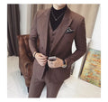 2025 Latest Coat Pant Design Men Suits Custom Made 3 Pieces Tuxedos Fashion Handsome Blazer for Men Sets (Jacket+Pant+Vest)