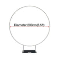 5ft 6ft 6.5ft 7.2ft Customized Birthday Wedding Party Decoration Aluminum Alloy Tube Material Circle Round Backdrop Stand