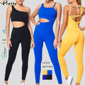 Yoga Jumpsuit Women Integrated Removable Shoulder Strap Jumpsuit Flatter the Buttock Quick-dry Workout Fitness Sportswear