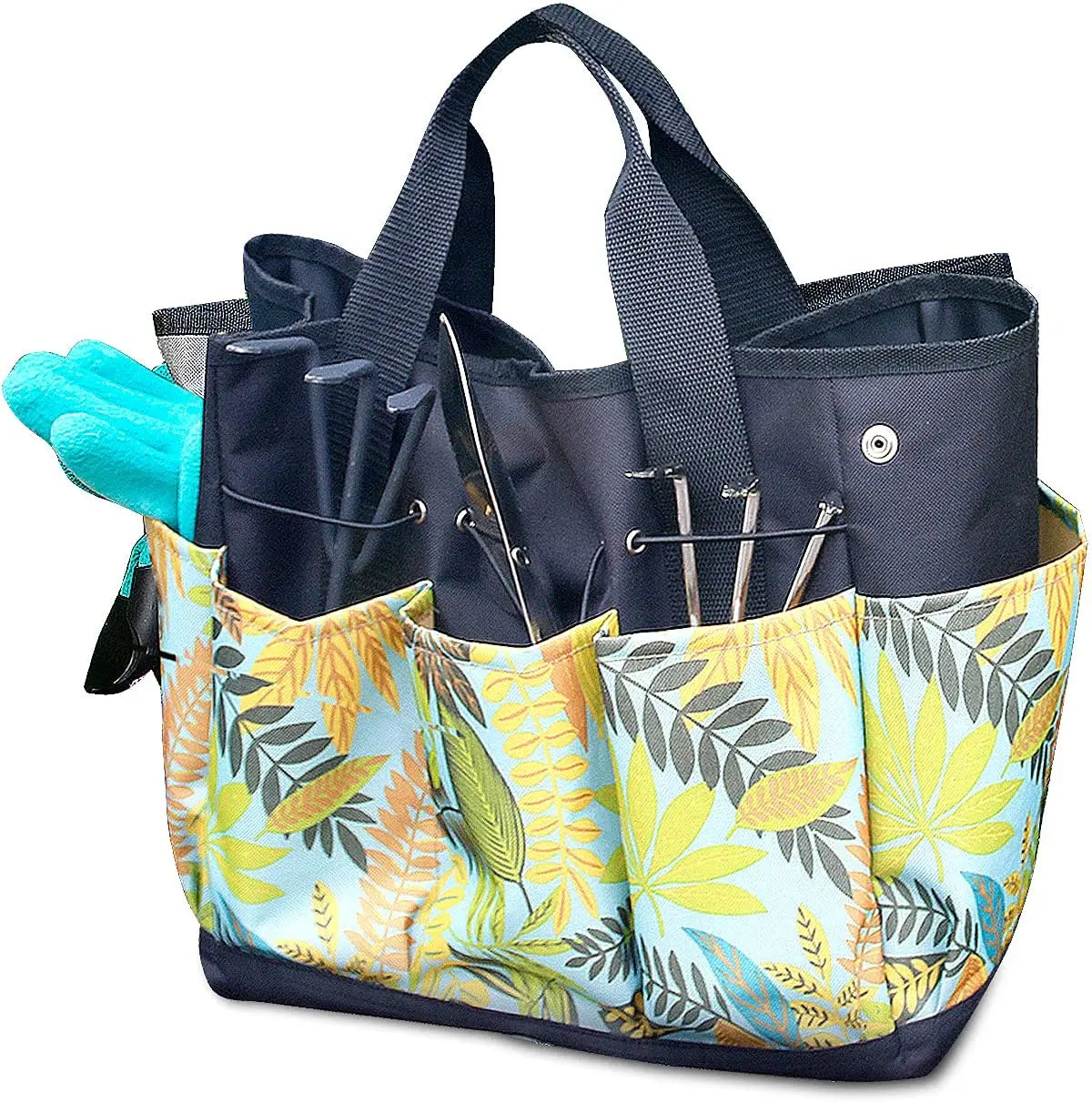 Gardening Tools Bucket Bag with Pockets  Garden Tote Organizer for Women Men Better Sturdy Canvas Large 5.5 Gallon Tool Storage