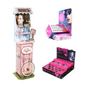 Countertop Cardboard Display Stand for Lipstick Makeup Cosmetics Eyelash Retail Promotion POS Display Stand for Advertising