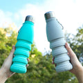 Outdoor Sports BPA Free Expandable Foldable Collapsible Compressible Squeeze Travel Silicone Drink Water Bottle