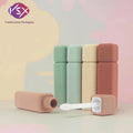 Yueshunxing 5ml Square Lip Gloss Tube Custom logo Cute Lip Gloss Packaging Matte Lipgloss Containers Lip Gloss Wand Tubes