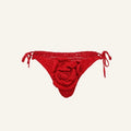 2024 Women Red Flower Crochet Bikinis Bathing Suit Crochet Bikini Set Swimwear Hand Crochet  Swimsuit