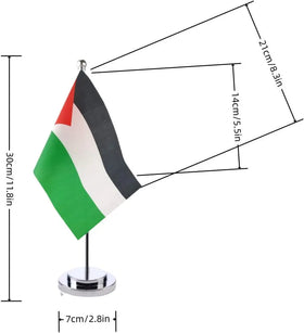 Custom Mini Table Flag Stand Pole Decoration Conference Table Custom All National Desk Palestinian Table Flags of Palestine