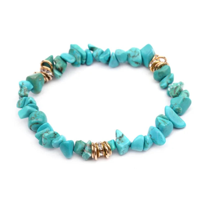 2022 New Design Stone Beads Color Transparent  DIY Irregular Crystal Gravel Hand Stone  Handmade Jewelry Bracelet  for Women