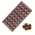 Transparent Polycarbonate Chocolate Bar Moulds Oval Egg Shape Plastic Chocolate Mold Making Tray