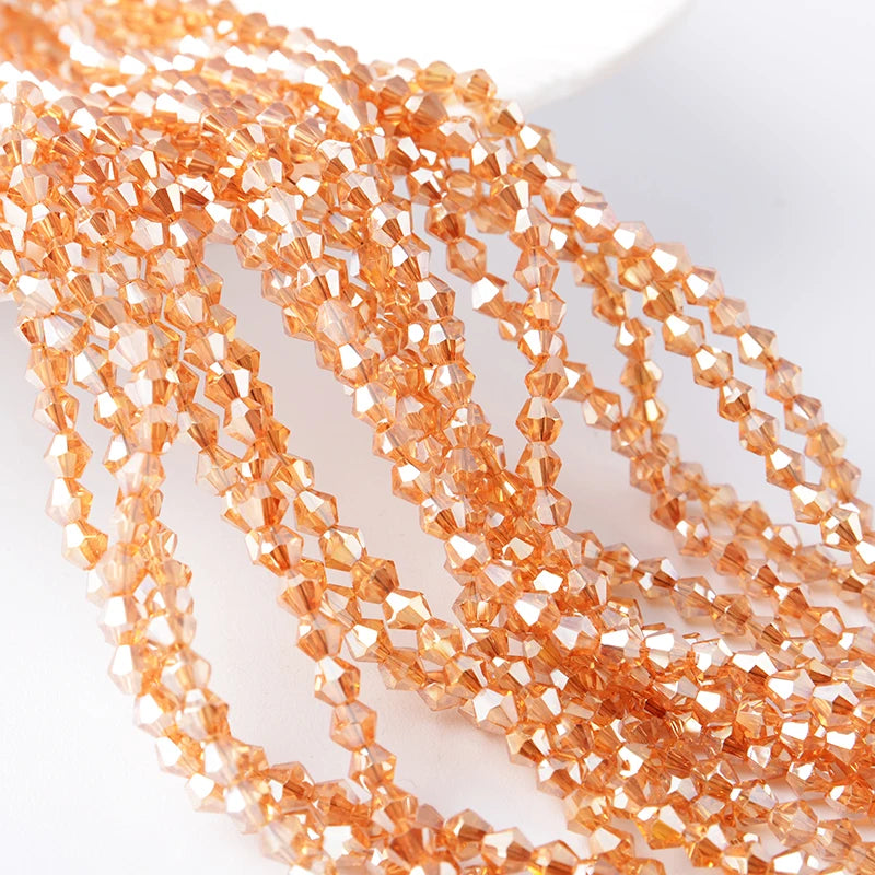 2mm JC Crystal Beads Bicone Beads Factory Wholesale Glass Beads